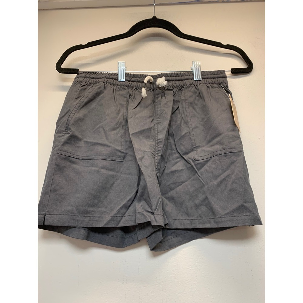 Bixby Nomad Utility Shorts Womens 18 Grey NEW Cotton Rayon Elastic Waist 10256